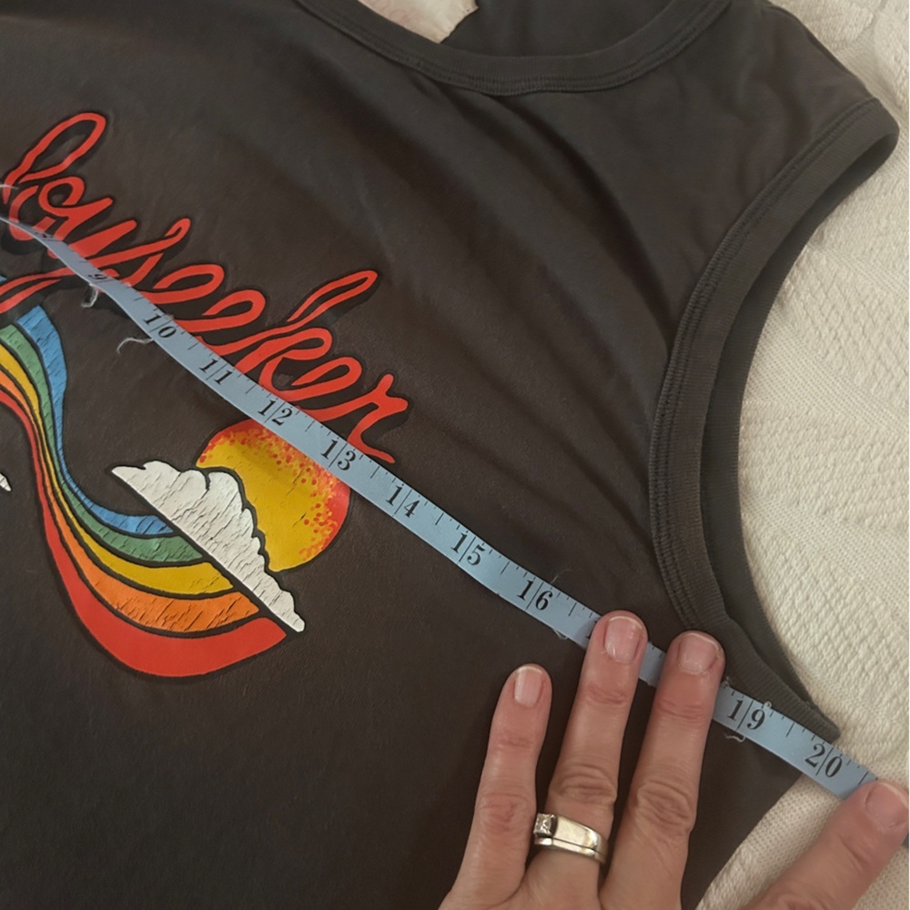 ban.do Charcoal Graphic Rainbow Joyseeker Muscle Tank Top size M. So soft. - Picture 8 of 9